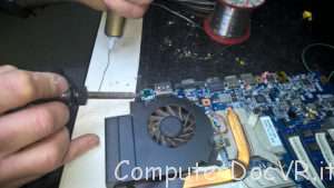 saldatura spinotto jack alimentatore